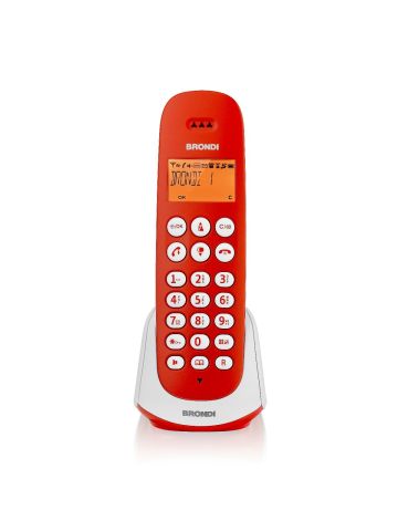 TEL. CORDLESS BRONDI ADARA ROSSO/BIANCO