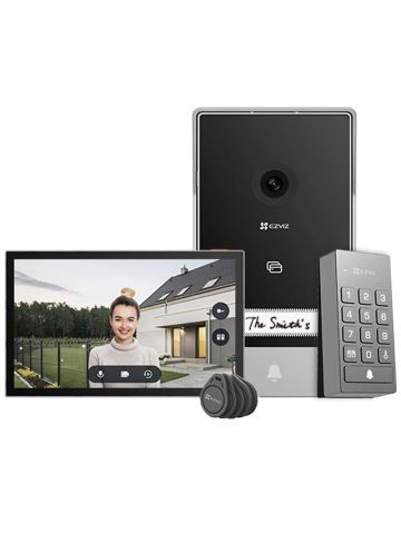 EZVIZ TP7 - VIDEOCITOFONO + TASTIERINO + 5 RFID TAG - 2K - SCHERMO TOUCH 7"" - CONTROLLO REMOTO - RILEVAMENTO MOVIMENTO - AUDIO BIDIREZIONALE - SBLOCCO RFID