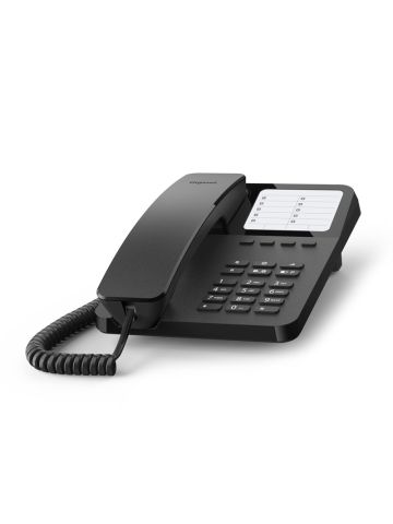 GIGASET DESK 400 (NERO) - TELEFONO CORDED - COMPATIBILE CENTRALINI TELEFONICI E APPARECCHI ACUSTICI