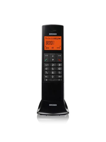 BRONDI LEMURE (NERO) - TELEFONO CORDLESS SINGOLO - VIVAVOCE
