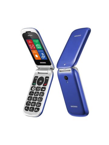 BRONDI STONE+ (BLU) - TELEFONO CELLULARE PER ANZIANI - TORCIA - FOTOCAMERA