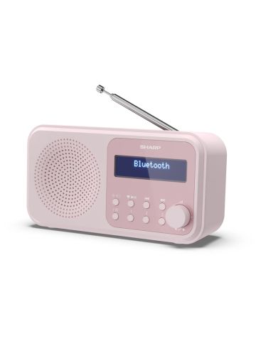SHARP DR-P420(PK) - RADIO DIGITALE PORTATILE - DAB/DAB+ - LCD MONOCROMATICO - BLUETOOTH 5.0 - PINK