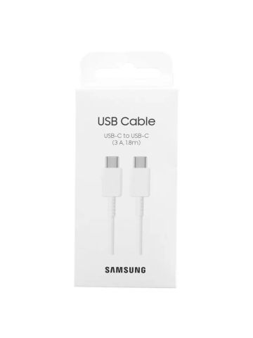 SAMSUNG EP-DX310JWEGEU - CAVO TYPE-C 1.8 MT 3A WHITE